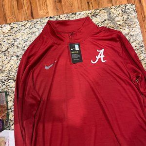 NWT Nike Alabama 1/4 zip Dri Fit.  XLT